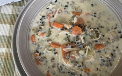 Pressure Cooker Chicken and Wild Rice Soup