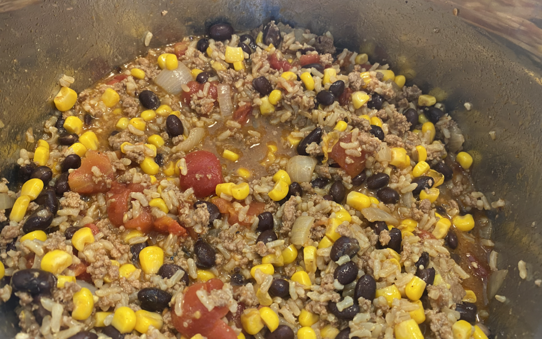 Easy Pressure Cooker Beef Burrito Bowl